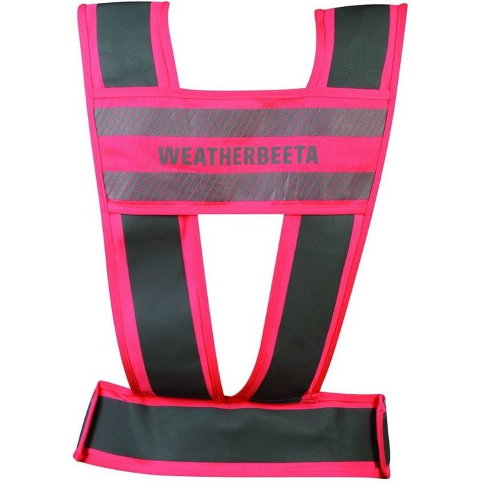 Weatherbeeta Adult Reflective Harness Hi Vis Pink 1005270